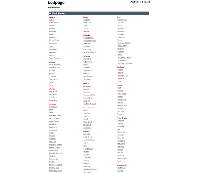 Bedpage Homepage